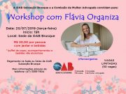 Comissão da Mulher Advogada promove ‘Workshop com Flávia Organiza’