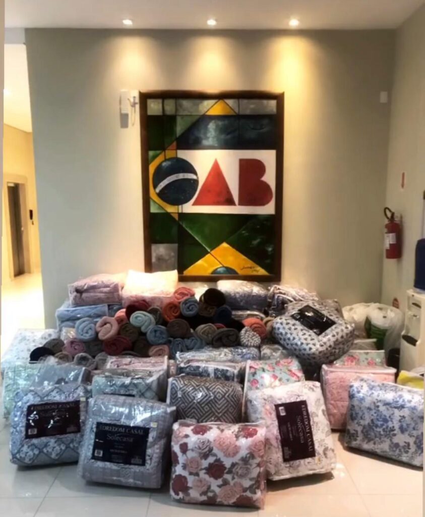 Campanha de inverno da OAB de Brusque beneficia famílias atendidas pela Ação Social da Paróquia Santa Teresinha